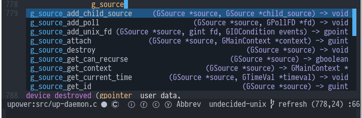 Emacs autocompletion